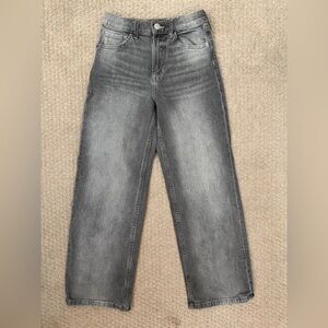 H&M girls Charcoal Straight Jeans